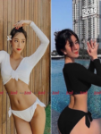 Bikini 2 Mảnh Tay Dài Cột Nơ