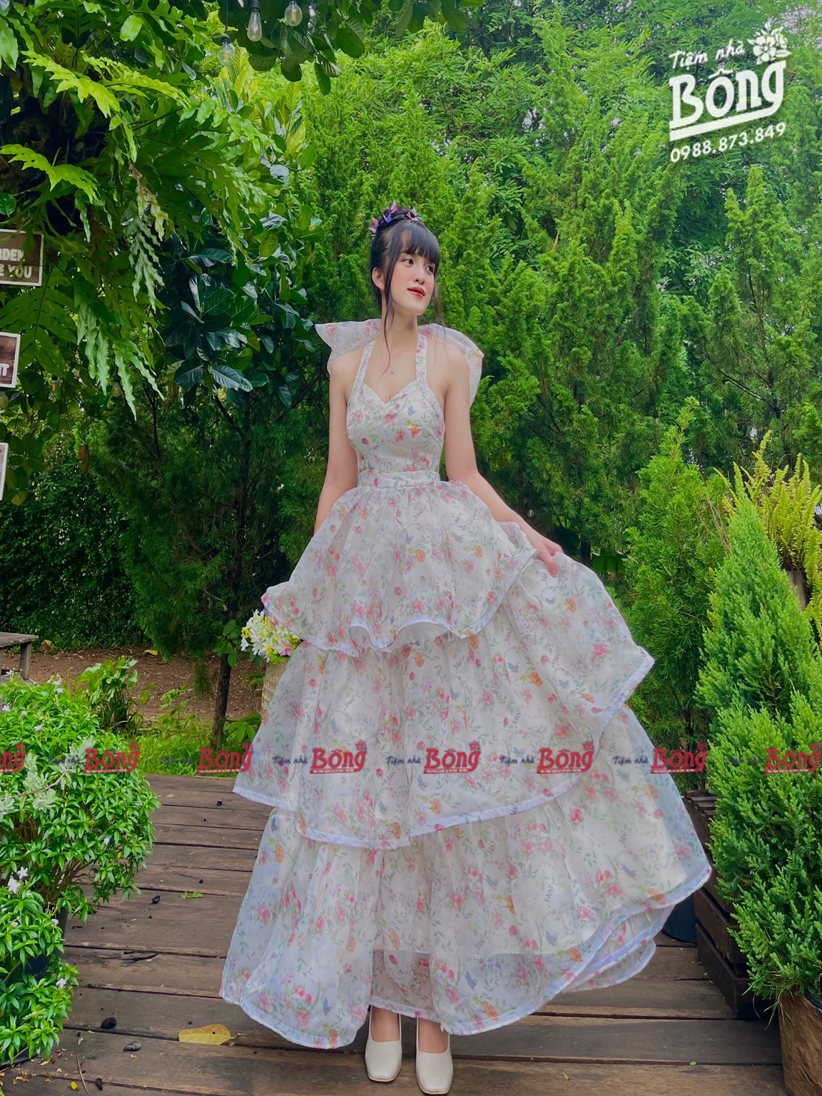 Đầm công chúa cho bé gái màu trắng – DoChoBeYeu.com