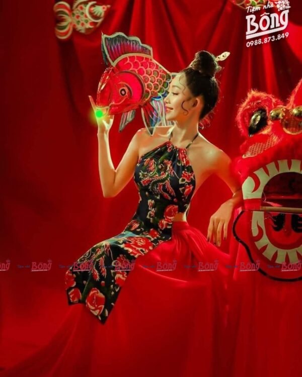 Cho Thuê Sét Yếm Xanh Váy Đỏ