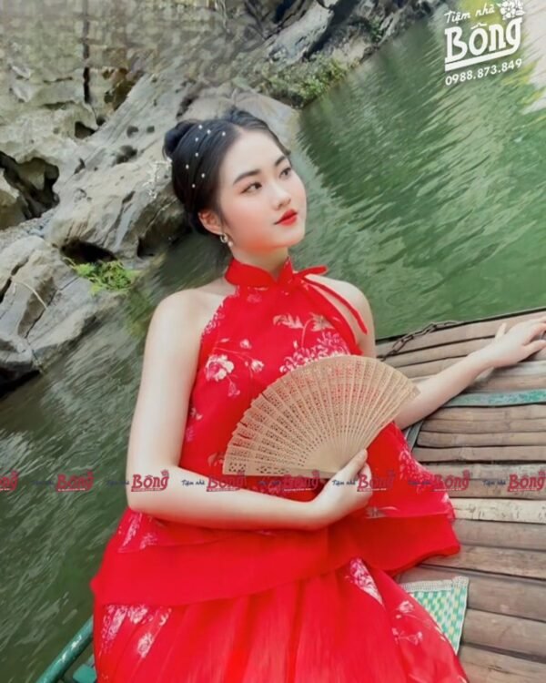 Cho Thuê Sét Yếm Đỏ Hoạ Tiết