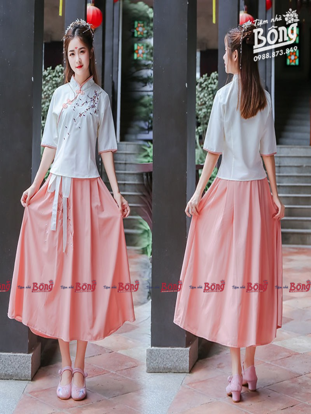 Set Hán Phục Cách Tân Anh Đào 04