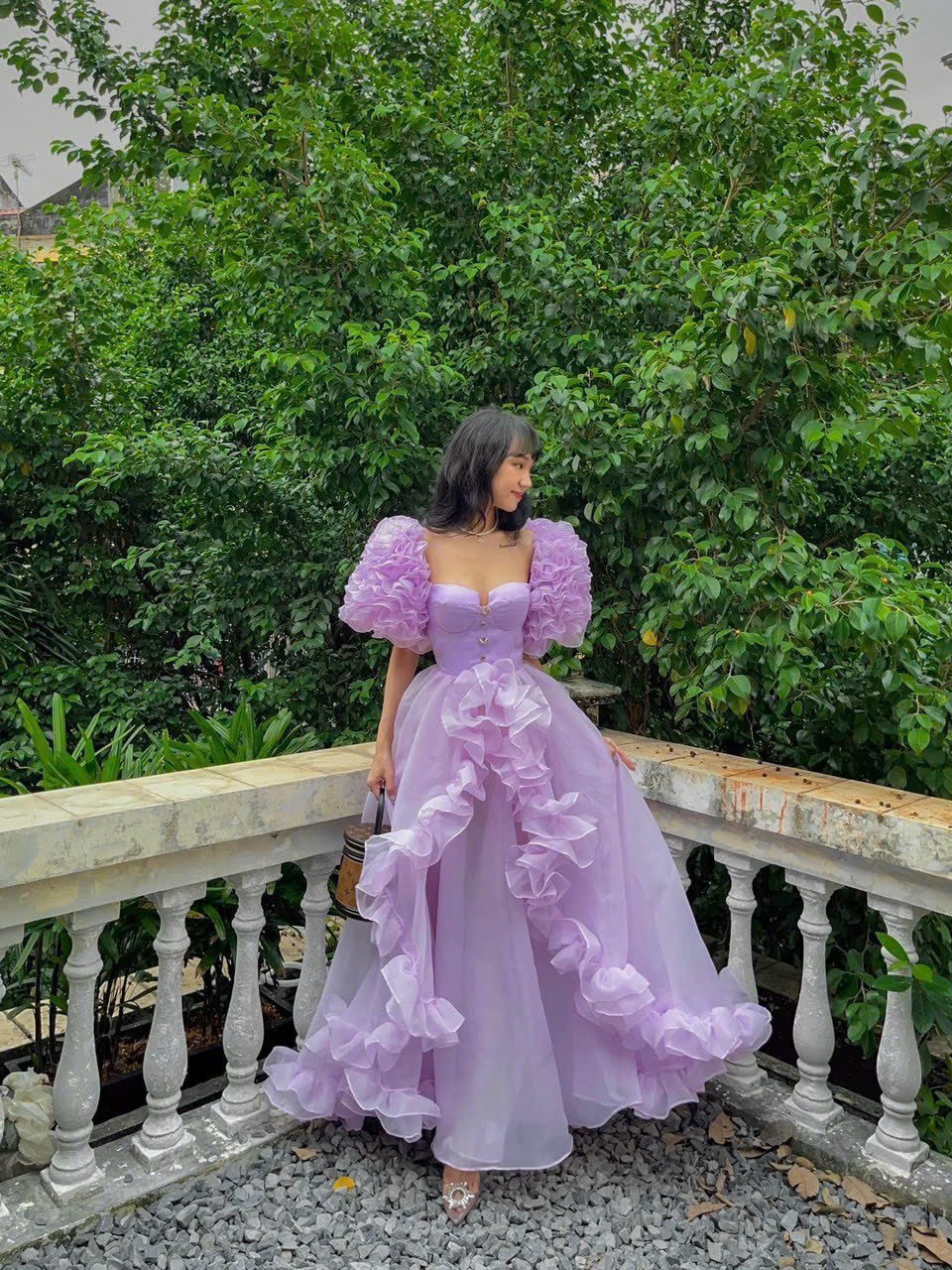 Váy đầm công chúa màu tím mộng mơ - Vân Kim Shop