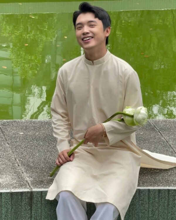 Cho Thuê Áo Dài Cách Tân Nam Trơn 4 Màu