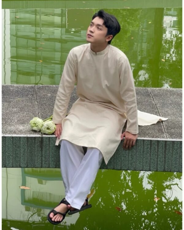 Cho Thuê Áo Dài Cách Tân Nam Trơn 4 Màu