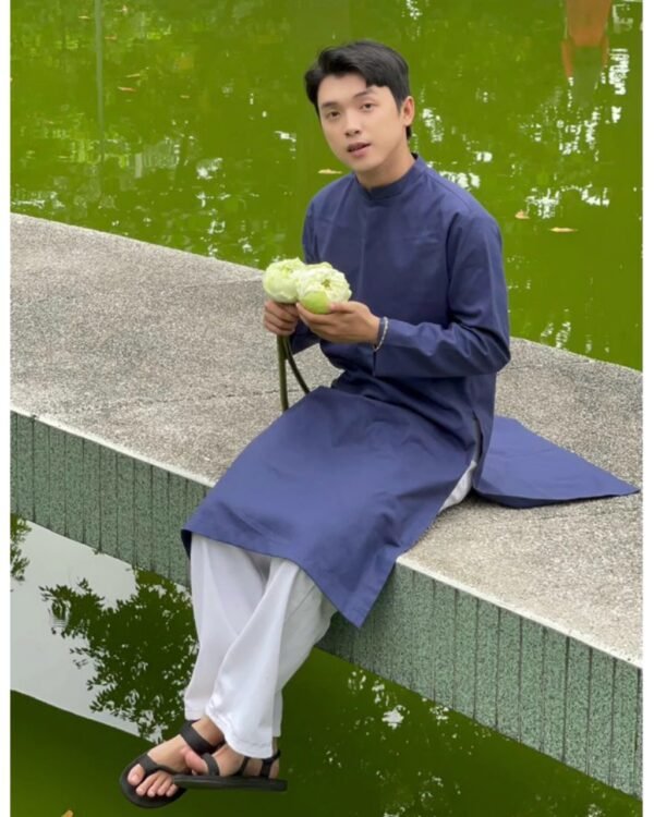 Cho Thuê Áo Dài Cách Tân Nam Trơn 4 Màu