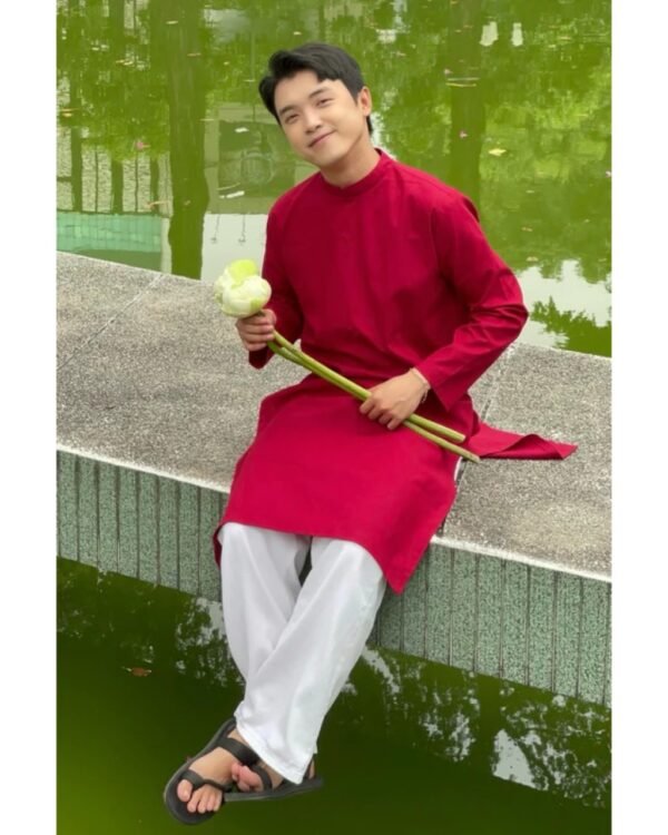 Cho Thuê Áo Dài Cách Tân Nam Trơn 4 Màu