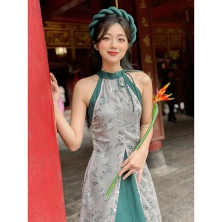 Cho Thuê Yếm Hoa Nhí Xanh Rêu