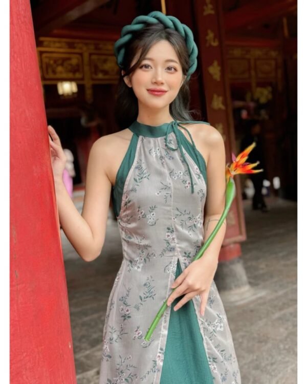 Cho Thuê Yếm Hoa Nhí Xanh Rêu