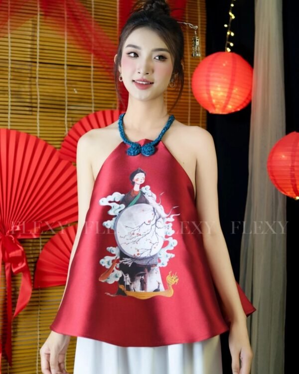 Cho Thuê Set Yếm Gấm Cô Gái Đỏ