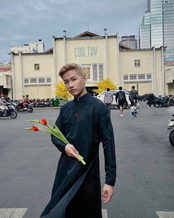 Cho Thuê Áo Dài Nam Dizai Đen Trơn