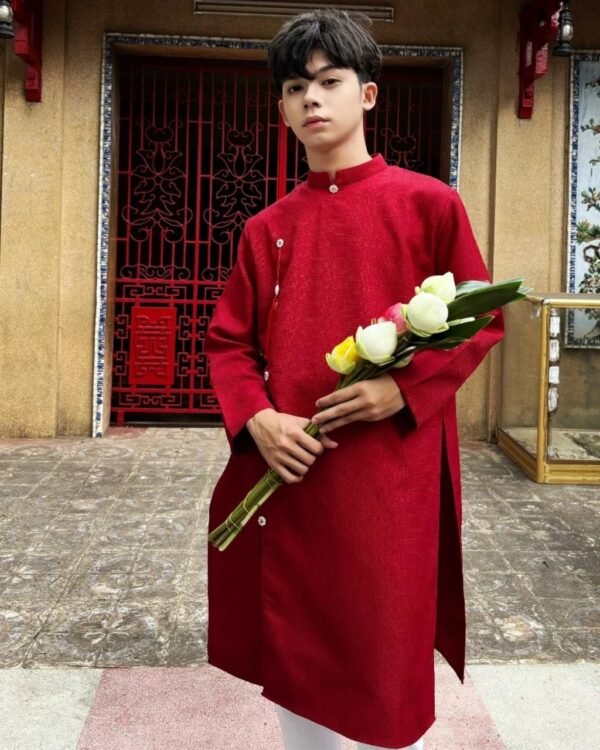 Cho Thuê Áo Dài Nam Nút Sao Đỏ (Có Bigsize)