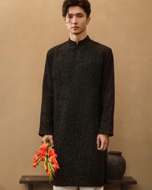 Cho Thuê Áo Dài Nam Dạ Đen OAO ( CÓ BIGSIZE )