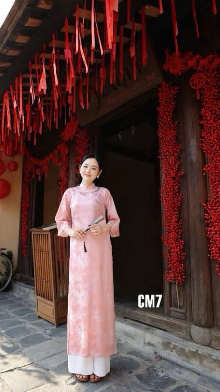 Cho Thuê Áo Dài Rồng Bay Phượng Múa Hồng ( Có Bigsize )