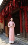 Cho Thuê Áo Dài Rồng Bay Phượng Múa Hồng ( Có Bigsize )