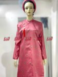 Cho Thuê Áo Tấc Nữ Tay Chẽn Vải Dù Hồng Đất (Kèm Mấn - Có Bigsize)