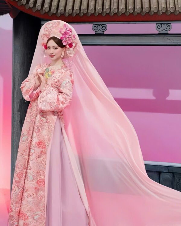 Cho Thuê Set Tứ Thân Hồng Bắc Bling (Kèm Mấn)