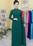 Cho Thuê Áo Dài Form Ôm Xanh Lá Đậm (Có Bigsize)