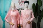 Cho Thuê Áo Dài Kết Tóc Giao Duyên Hồng
