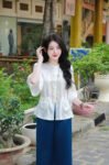 Cho Thuê Set Pháp Phục Túi Tiền Trắng