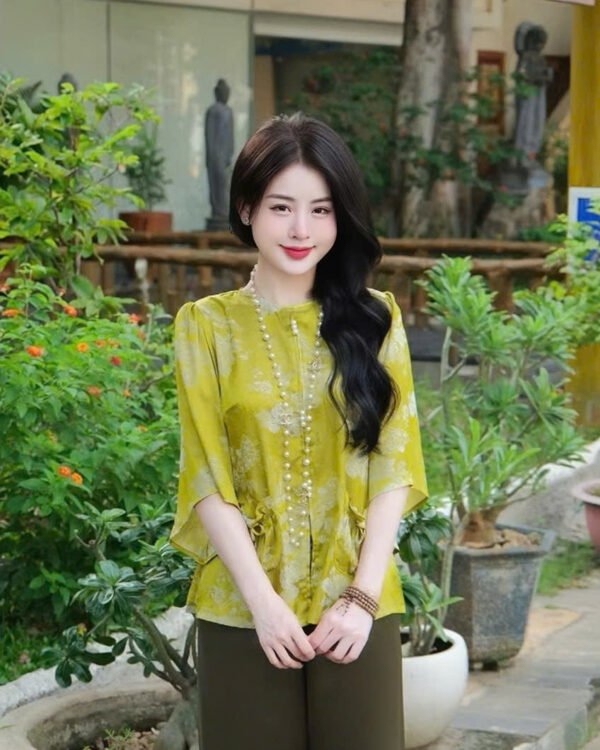 Cho Thuê Set Pháp Phục Túi Tiền Xanh Cốm