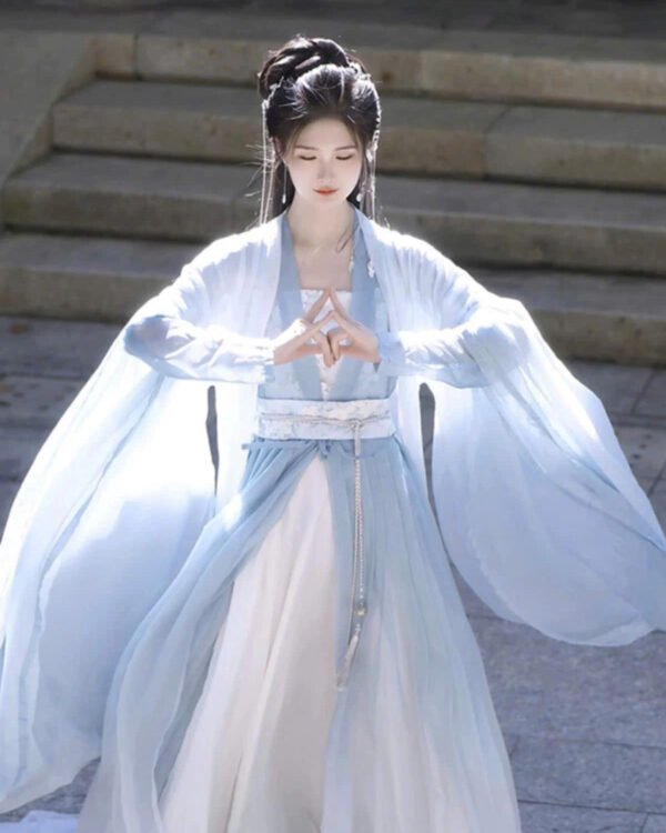 Cho Thuê Set Hán Phục Thiên Lam Vân Mộng Xanh