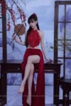 Cho Thuê Set Yếm Ren Kết Hoa Đỏ