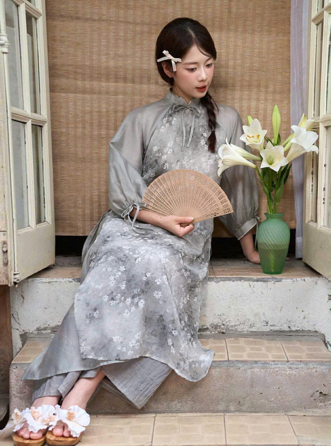 Cho Thuê Áo Dài Lèng Dèng Hương Mưa Hạ