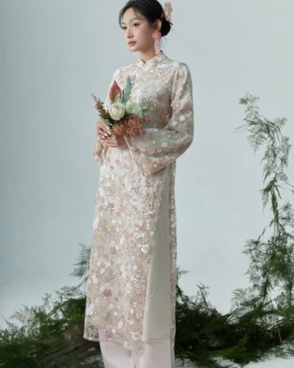 Cho Thuê Áo Dài Nữ Kim Sa Đan Sương Be