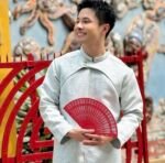 Cho Thuê Áo Dài Xanh Lá Vân Gỗ