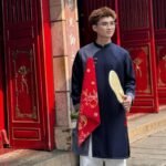 Cho Thuê Áo Dài Nam Xanh Dương Trơn