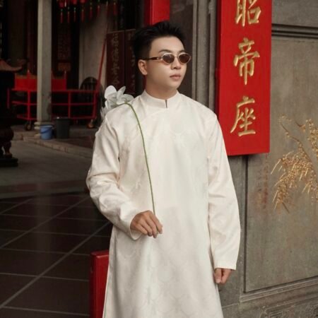 Cho Thuê Áo Dài Nam Kem Đồng Tiền Jacob Studio