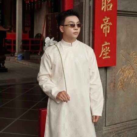 Cho Thuê Áo Dài Nam Kem Đồng Tiền Jacob Studio
