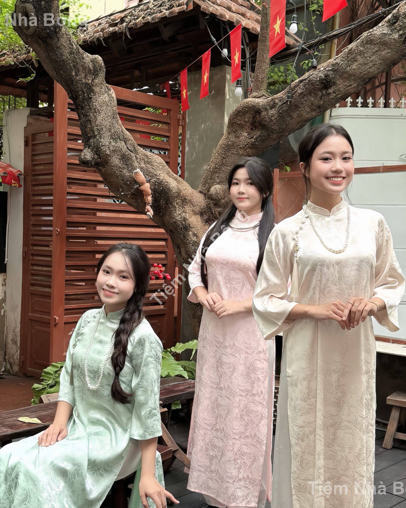 Cho Thuê Áo Dài Nữ Hồng Tây Thi (Bưng Quả)