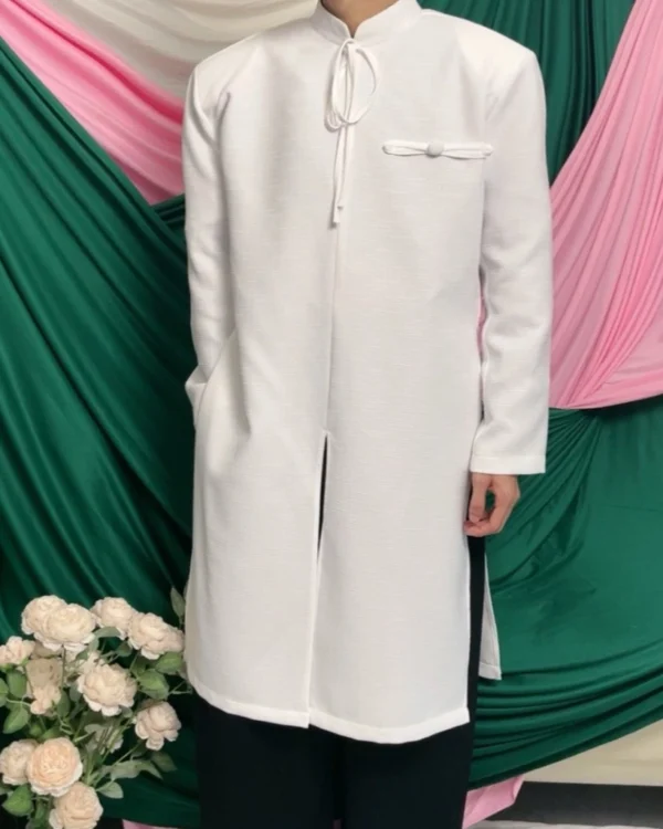 Cho Thuê Áo Dài Trắng Vân Gỗ Ngọc Bội (Doziva)