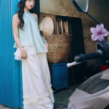 Cho Thuê Áo Yếm Du Vân Xanh Mint Remmus