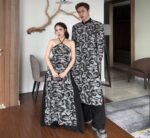 Cho Thuê Áo Dài Nam Lưới Phối Hoạ Tiết Rồng