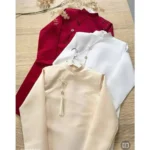 Cho Thuê Áo Dài Nam Trơn Nút Ngọc Trai 3 Màu Đỏ, Trắng, Vàng (Có Bigsize)