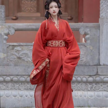 Cho Thuê Hán Phục Nữ Đỏ Chu Sa