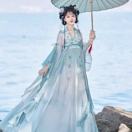 Cho Thuê Hán Phục Nữ Xanh Ngọc