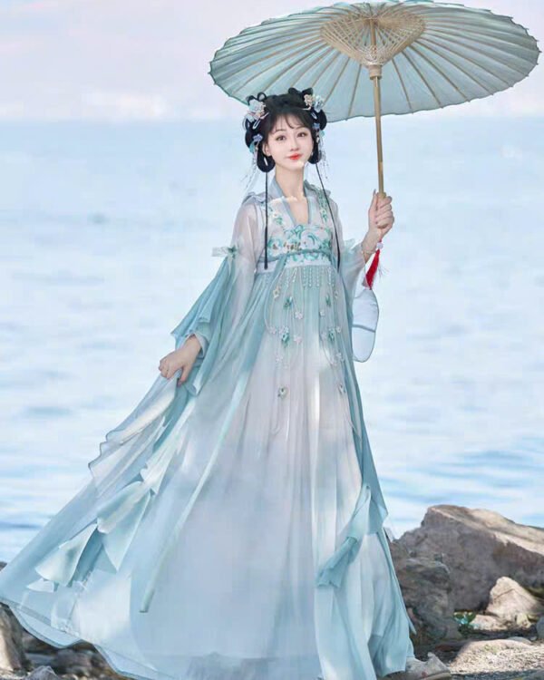 Cho Thuê Hán Phục Nữ Xanh Ngọc