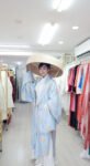 Cho Thuê Áo Đối Khâm Xanh Nhạt Thêu Họa Tiết