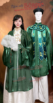 Cho Thuê Áo Bình Lĩnh Xanh Tơ Sống