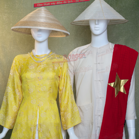 CHo Thuê Áo Bà Ba Nam Trắng