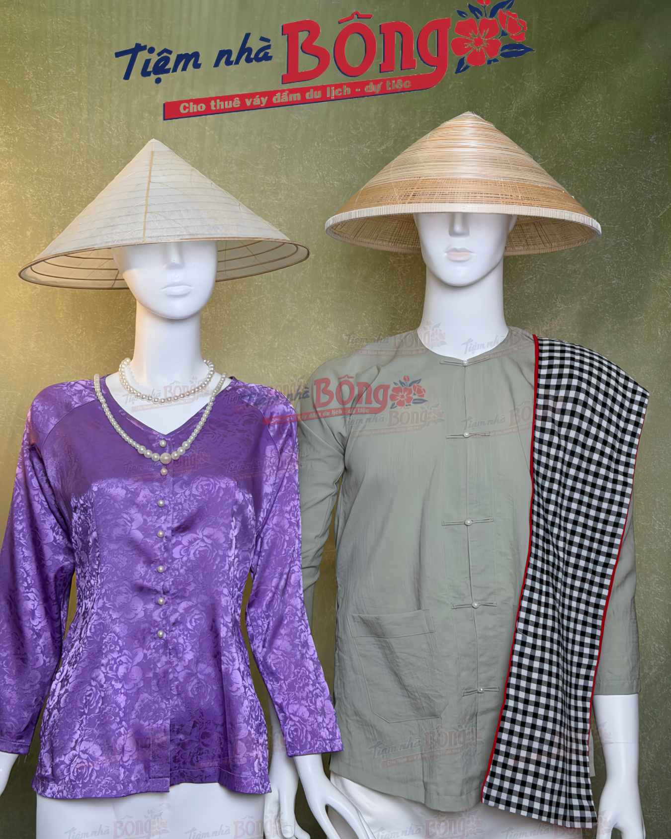 Cho Thuê Áo Bà Ba Nữ Tím