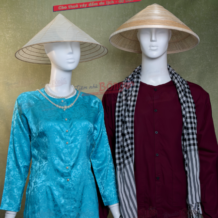 Cho Thuê Áo Bà Ba Nam Nâu Đậm