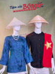 Thuê Áo Bà Ba Nam Nâu Nút Ngọc Trai