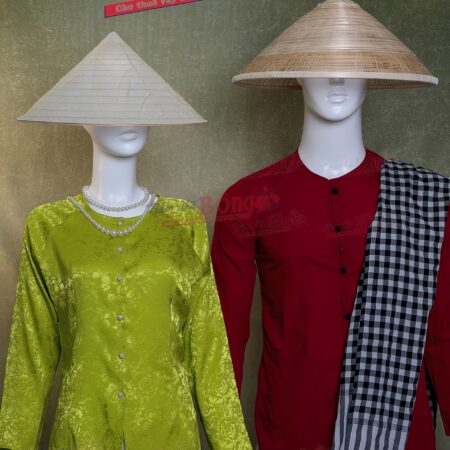 Cho Thuê Áo Bà Ba Nam Đỏ Đậm