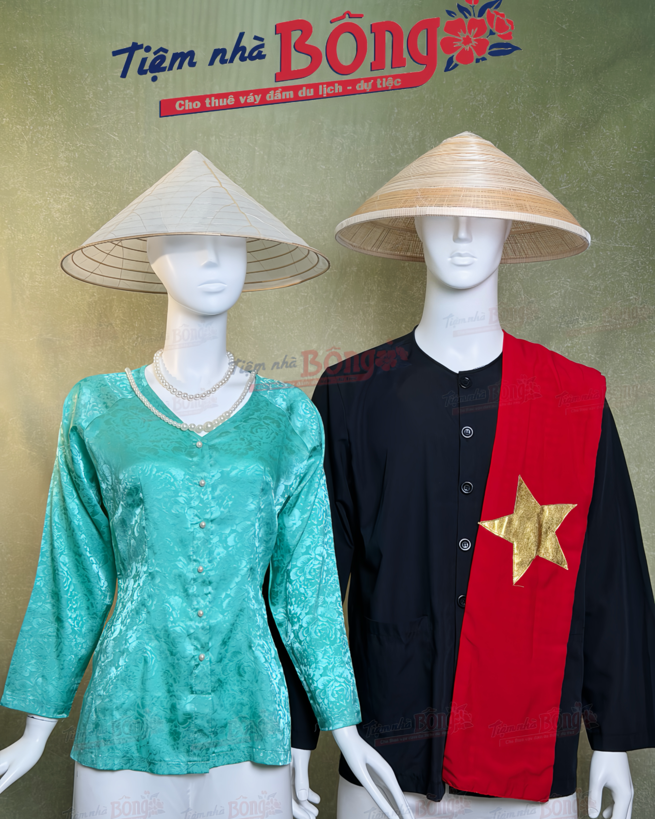 Cho Thuê Áo Bà Ba Nam Đen