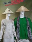 Thuê Áo Bà Ba Nam Xanh Lá Đậm