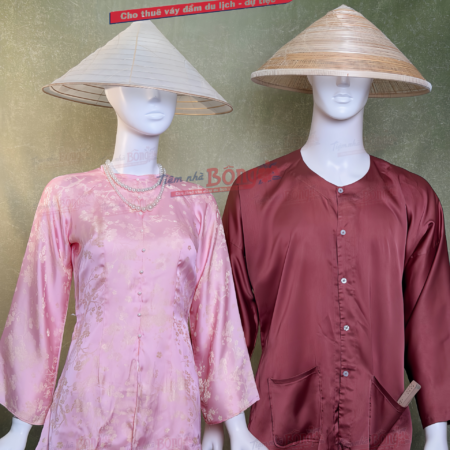 Cho Thuê Áo Bà Ba Nam Nâu Đỏ